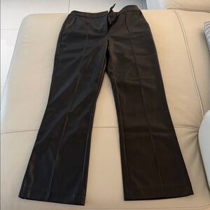La Lavon Black Faux Leather Pants